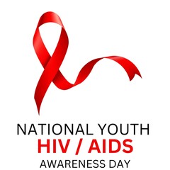 National Youth HIV - AIDS Awareness Day. background, banner, card, poster, template. 
