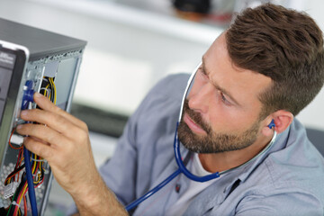 Fototapeta premium an electronic devices diagnostic concept