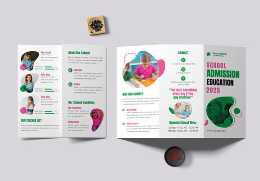 Business Agency Trifold Brochure Layout