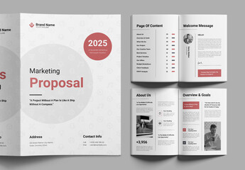 Marketing Proposal Layout Design Template
