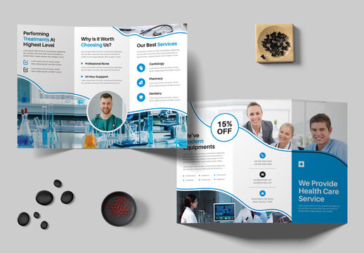 Health Care Trifold Brochure Template