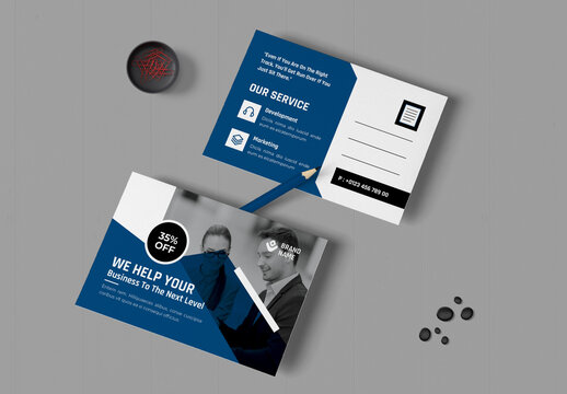 Post Card Template Layout