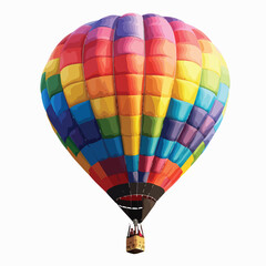 A colorful hot air balloon festival. clipart isolated