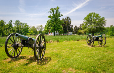 The Richmond National Battlefield Park commemorating 13 American Civil War sites around Richmond, Virginia - obrazy, fototapety, plakaty