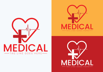 Fototapeta na wymiar Medical Logo Design , Vector Design 