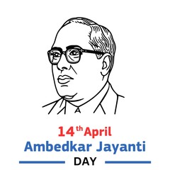 Ambedkar Jayanti, 14 April Dr. Br ambedkar jayanti day. illustration day