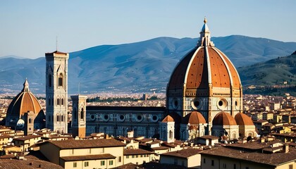 Fototapeta na wymiar Florence dome in Tuscany