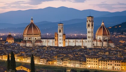 Florence dome in Tuscany - obrazy, fototapety, plakaty