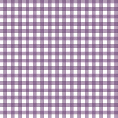 Purple Gingham seamless pattern. Texture from rhombus, squares for - plaid, tablecloths, clothes, shirts, dresses, paper, bedding, blankets, quilts and other textile products. illustration.