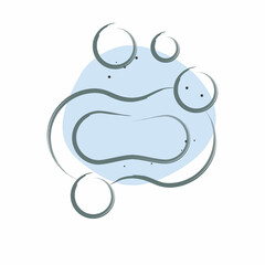 Icon Bubble. related to Cleaning symbol. Color Spot Style. simple design editable. simple illustration