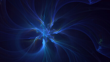 3D manual rendering abstract fantasy light fractal background. Its not AI Generatd illustration.