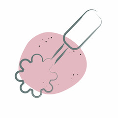 Icon Toilet Brush 2. related to Cleaning symbol. Color Spot Style. simple design editable. simple illustration