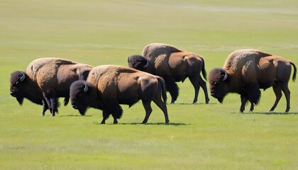 First Bison Group of the day