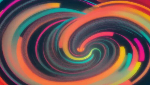 Vibrant Swirling Energy in Colorful Motion: Abstract Art with Light Spiral Texture