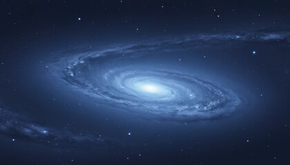 Aesthetic blue galaxy