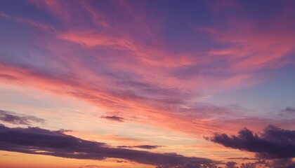 Naklejka na ściany i meble Beautiful sunset sky background