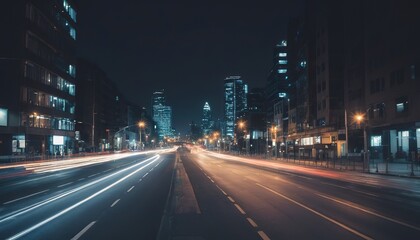 Fototapeta na wymiar city road lights