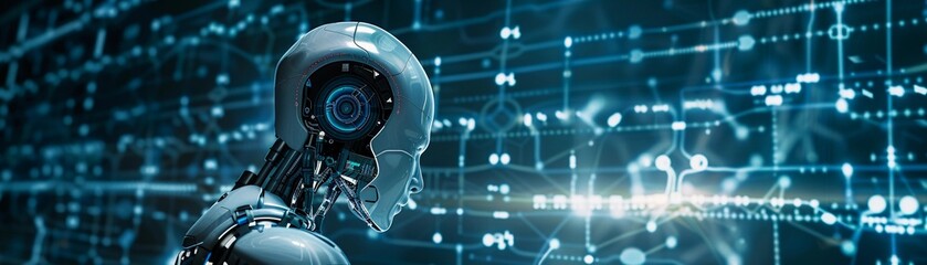 Fototapeta premium Artificial Intelligence Concept, generative AI