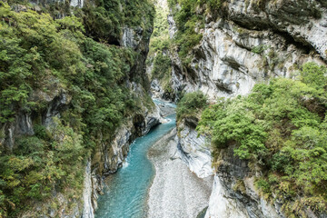 Liwu River running through Taroko Gorge, Taroko National Park, Taiwan