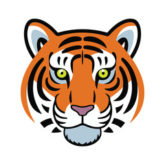 Hand drawn Tiger vector illustration and Logo