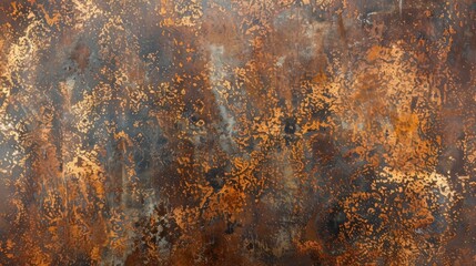 Scratched textured surface of old copper, background