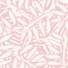 Pastels Tropical Leaf Seamless Pattern Design
