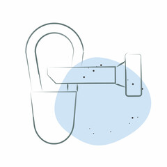 Icon Nails. related to Shoemaker symbol. Color Spot Style. simple design editable. simple illustration