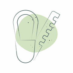 Icon Soles. related to Shoemaker symbol. Color Spot Style. simple design editable. simple illustration