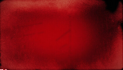 Red abstract effect on black background. Grunge texture. Old film grain overlay or photo