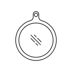 Cutting board icon vector. Simple design on white background.