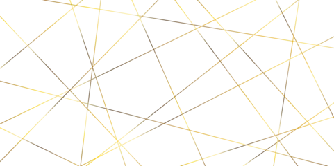 Fotobehang Abstract banner with an asymmetric texture. Geometric art golden random lines.  © Sharmin