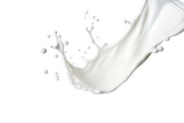 Milk Splash Isolated On Transparent Background