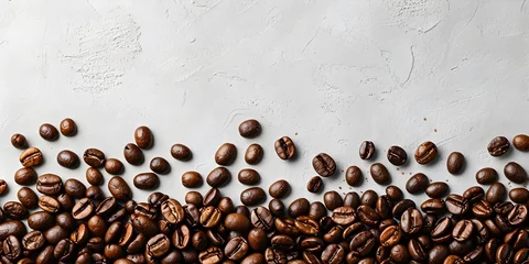 Keuken spatwand met foto The Extraordinary Journey of Coffee Beans Becoming the Perfect Brew © Bussakon