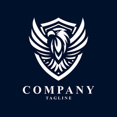 Eagle logo: Exudes power, freedom, and authority, symbolizing strength and leadership in its majestic form.