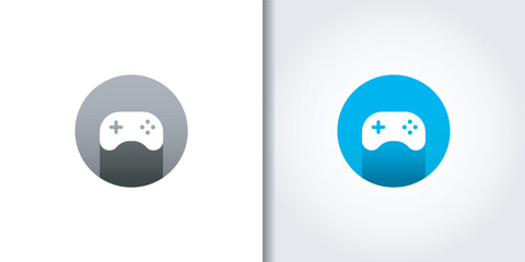 joystick game logo set