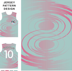 Abstract art water concept vector jersey pattern template for printing or sublimation sports uniforms football volleyball basketball e-sports cycling and fishing Free Vector.