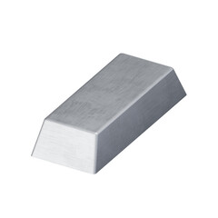 Steel ingot, metal ingot isometric icon