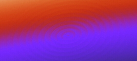 Circular wave background. Water ripple effect on red orange purple background. 