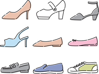 靴 　シューズセット　カラー