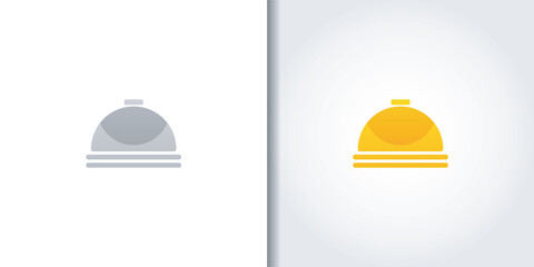 deliver restaurant logo set