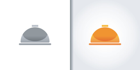 deliver restaurant logo set