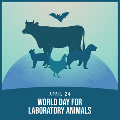 vector graphic of World Day for Laboratory Animals ideal for World Day for Laboratory Animals celebration.