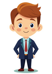 cartoon business man