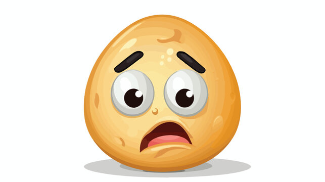 Rotten egg emoji icon. Clipart image isolated on white