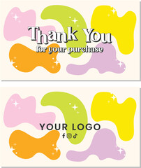 Thank you card - name card