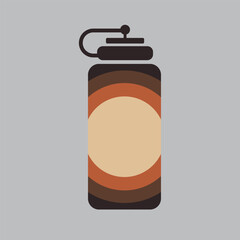 Bottle sport Logo vector graphic of illustration 