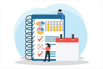 Business Strategy Flat Illustration Design