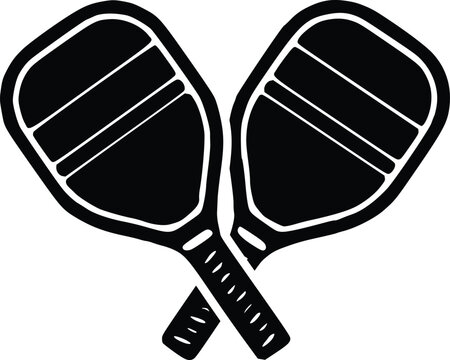 Vector Pickleball Paddles silhouette,Pickleball club and icons vector illustration, Pickleball Paddles flat vector icon, High quality vectorbackground, icon, vector, logo, design, isolated, illustrati