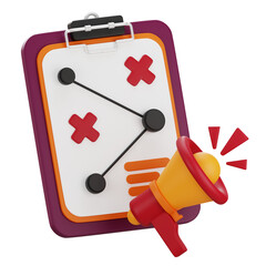 3D illustration of Marketing Strategy