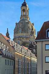 Obraz premium Die Frauenkirche in Dresden , Sachsen, Deutschland 